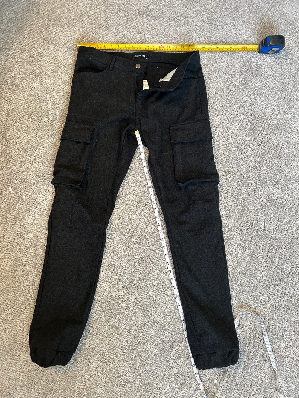 American Stitch Dark Gray Wool-Blend Pants